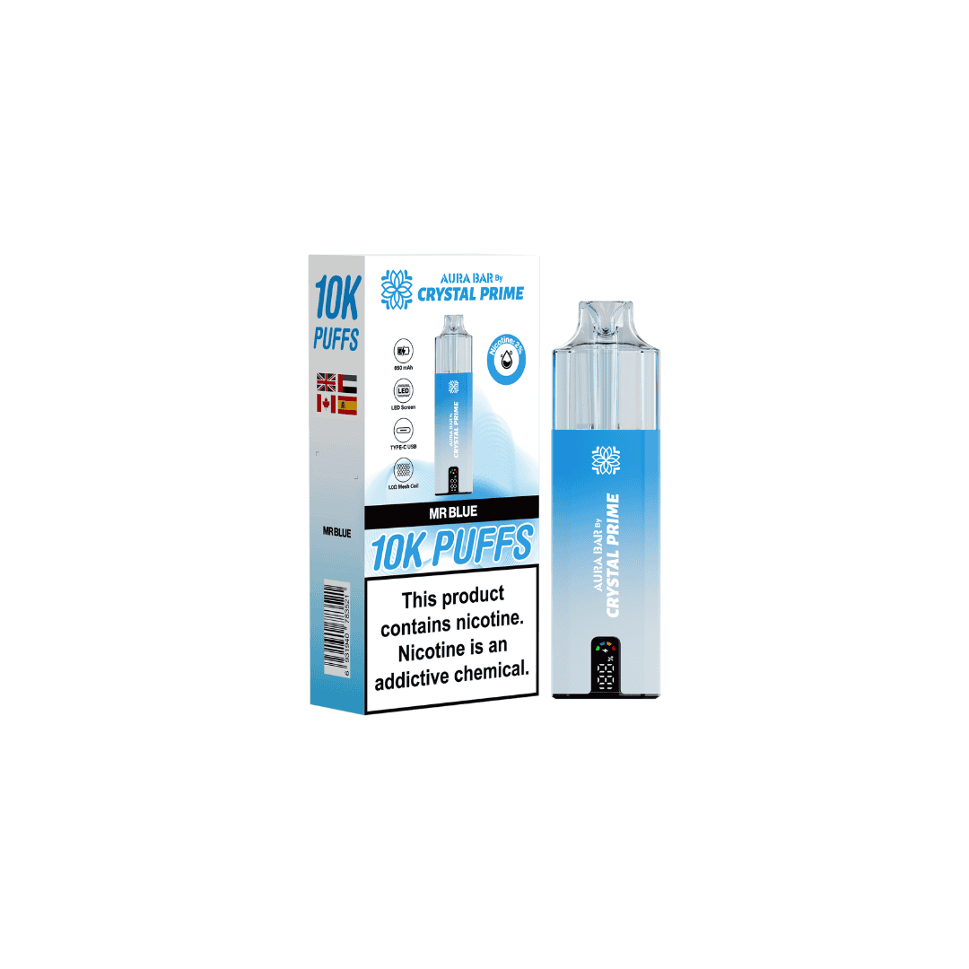 Aura Bar 10k Puffs Prefilled Vape By Crystal Prime