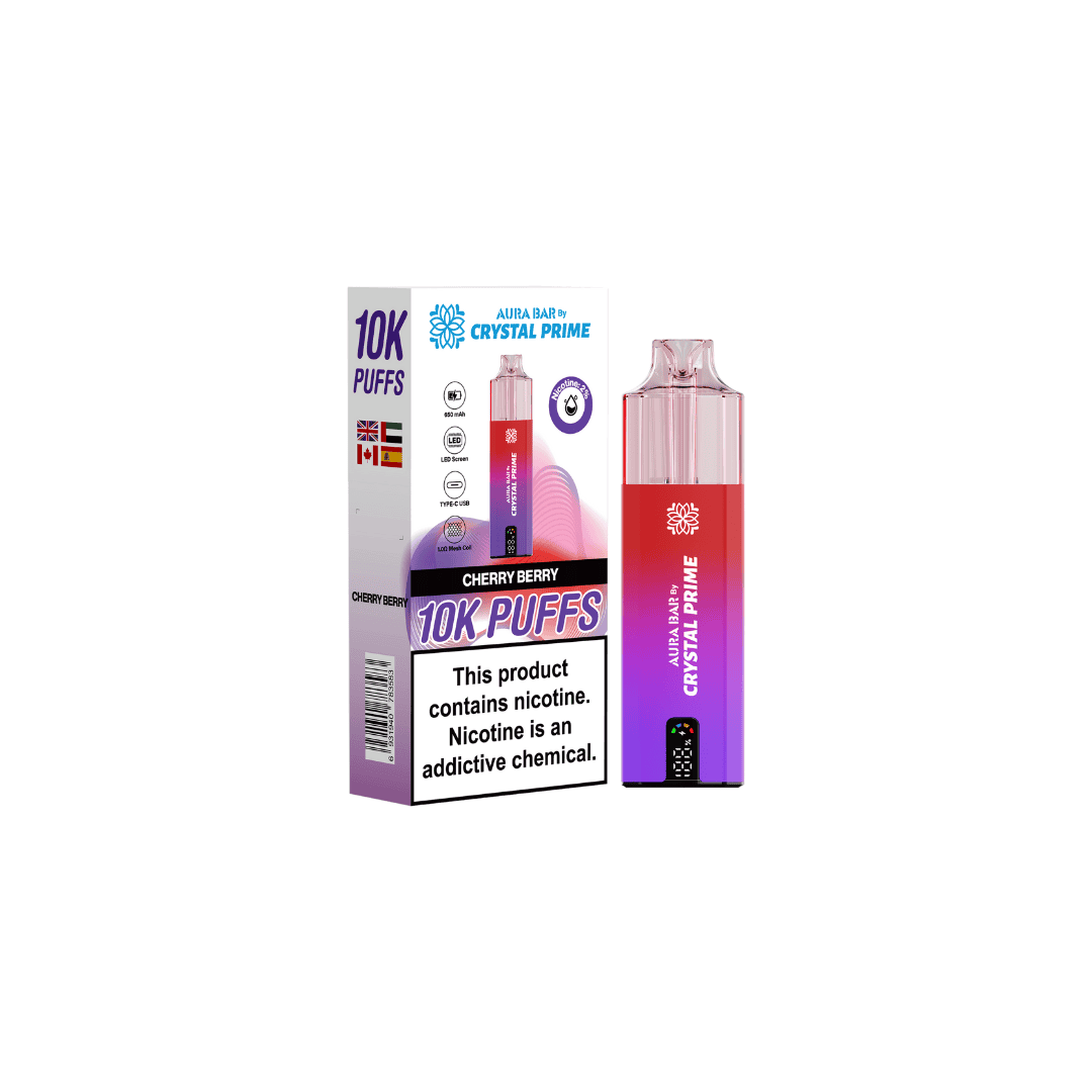 Aura Bar 10k Puffs Prefilled Vape By Crystal Prime
