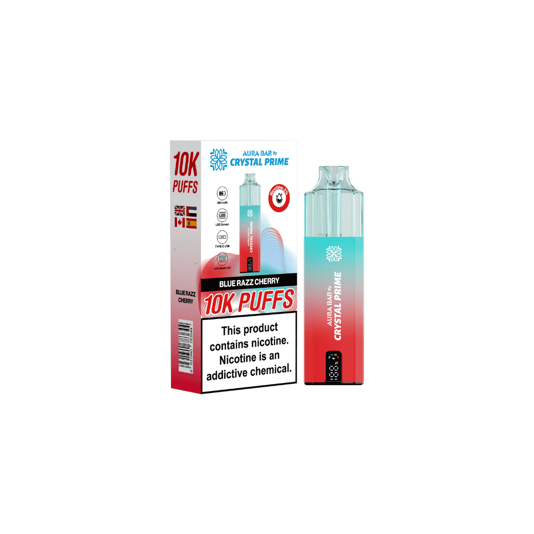 Aura Bar 10k Puffs Prefilled Vape By Crystal Prime