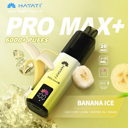 Hayati Pro Max Plus 6k Prefilled Pod kit - Starting From £7.87