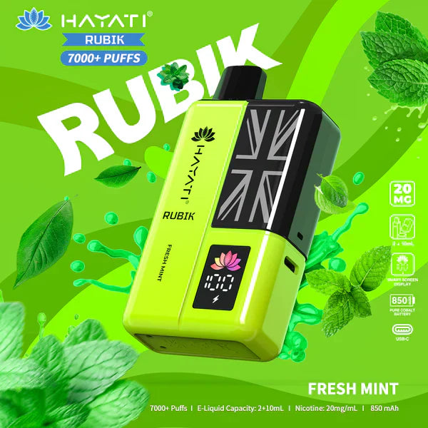 Hayati Rubik 7000 Puffs Prefilled Pod Kit - From £8.50