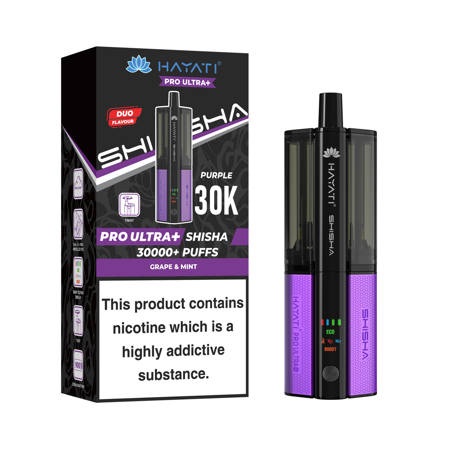 Hayati Shisha 30K Pro Ultra Plus Pod Kit - £10.89