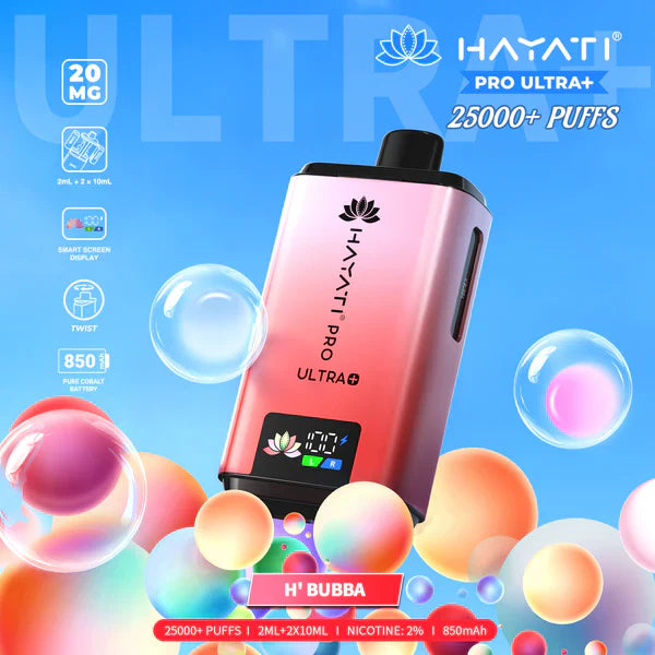 Hayati Pro Ultra Plus 25000 Puffs Prefilled Pod Kit - From £9.99