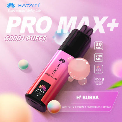 Hayati Pro Max Plus 6k Prefilled Pod kit - Starting From £7.87