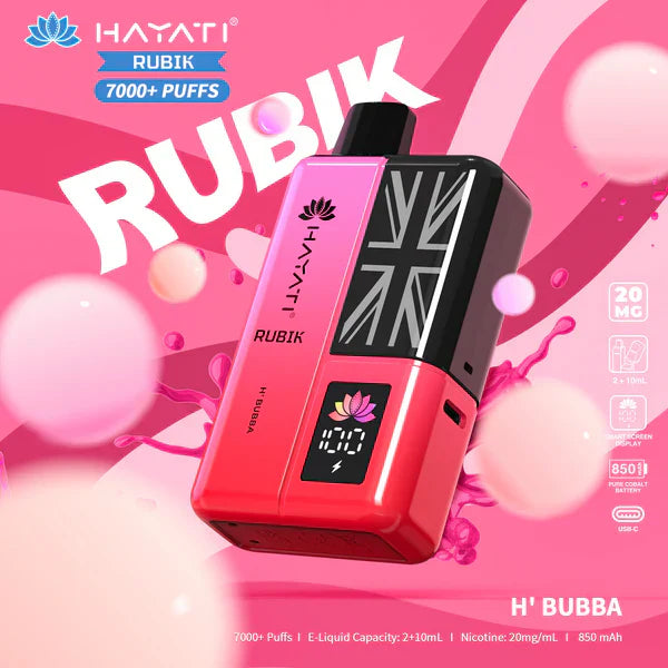Hayati Rubik 7000 Puffs Prefilled Pod Kit - From £8.50