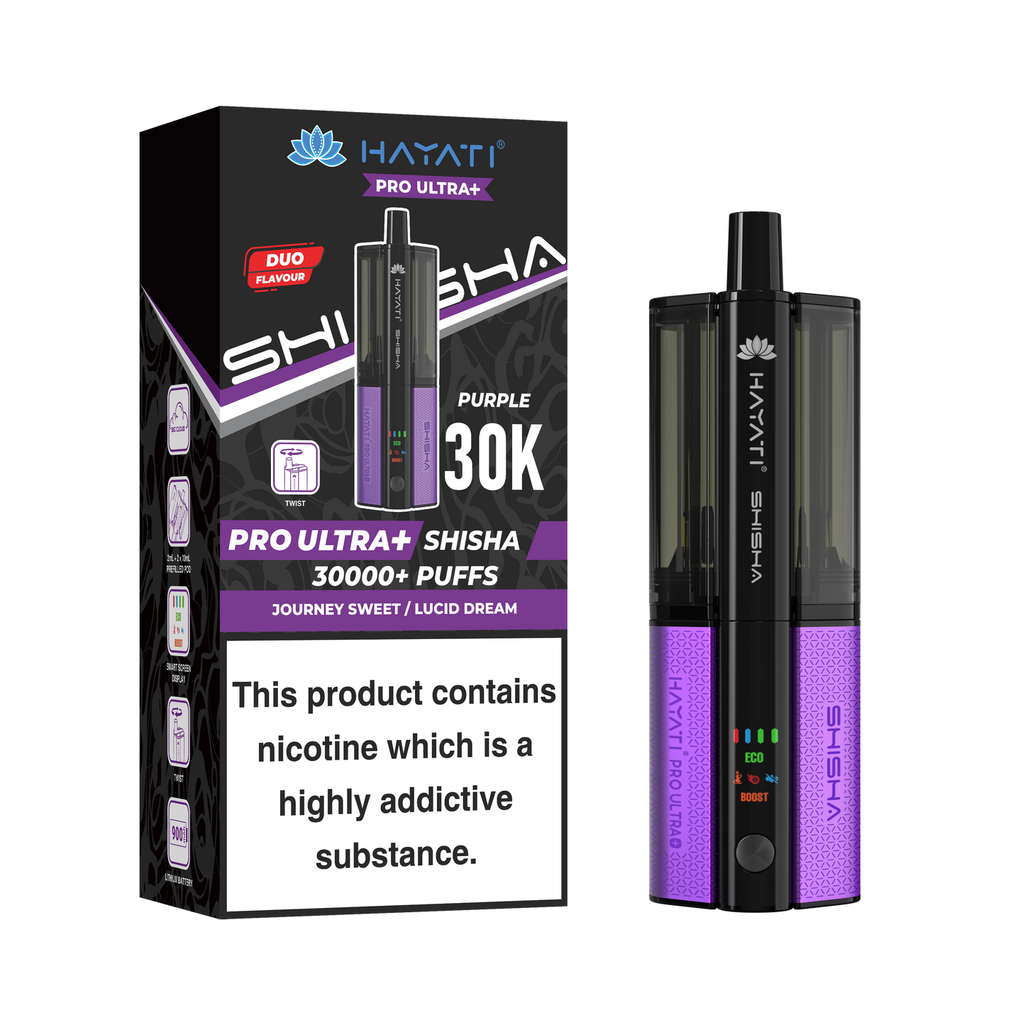 Hayati Shisha 30K Pro Ultra Plus Pod Kit - £10.89