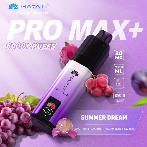 Hayati Pro Max Plus 6k Prefilled Pod kit - Starting From £7.87