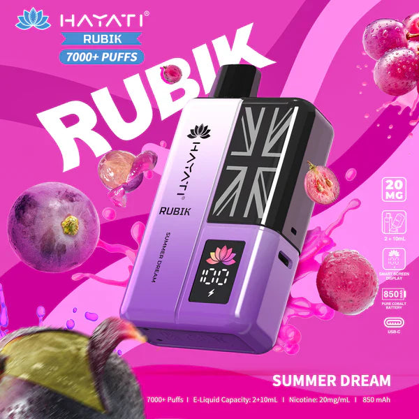 Hayati Rubik 7000 Puffs Prefilled Pod Kit - From £8.50