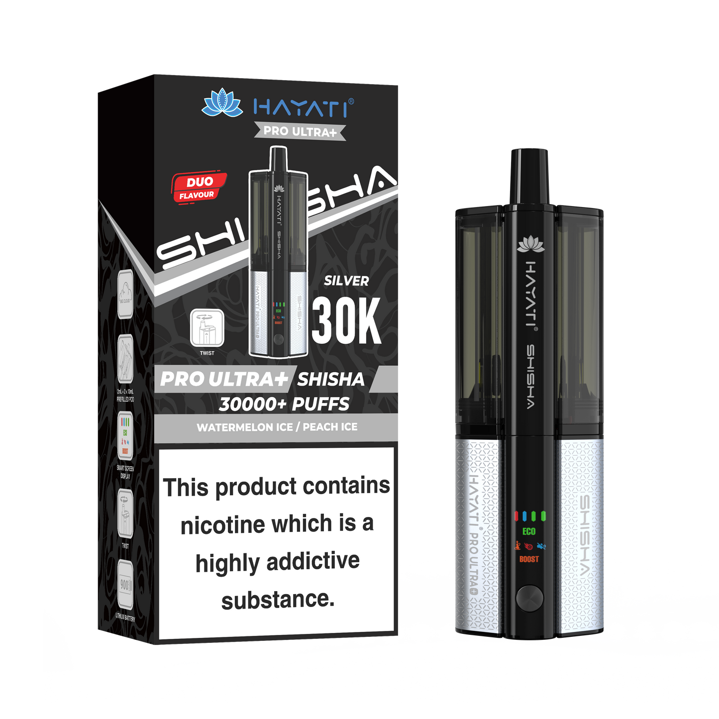 Hayati Shisha 30K Pro Ultra Plus Pod Kit - £10.89