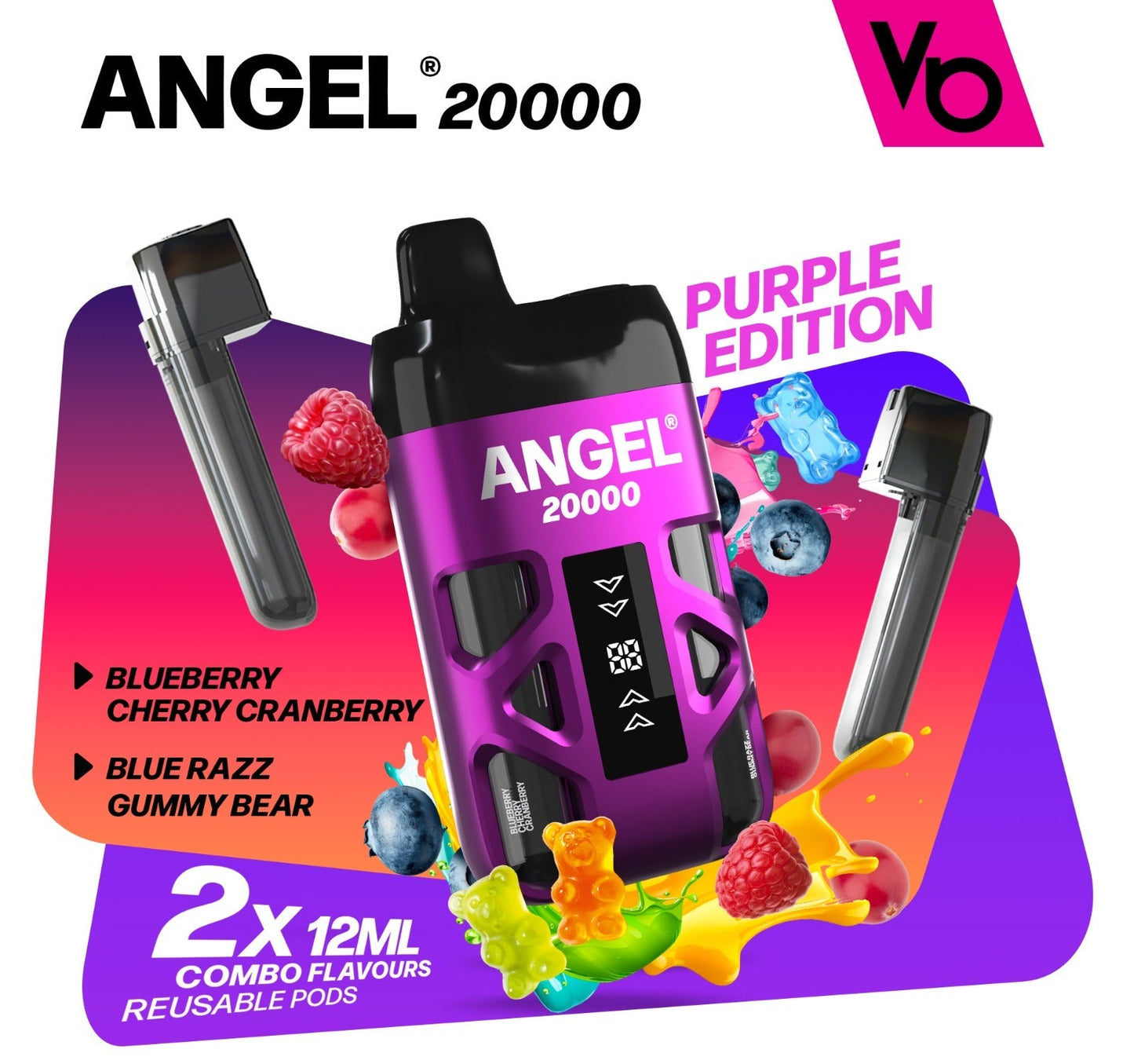 Vapes Bars Angel 20k, 20000 Puffs Prefilled Pod Kit - Starting From £10.79