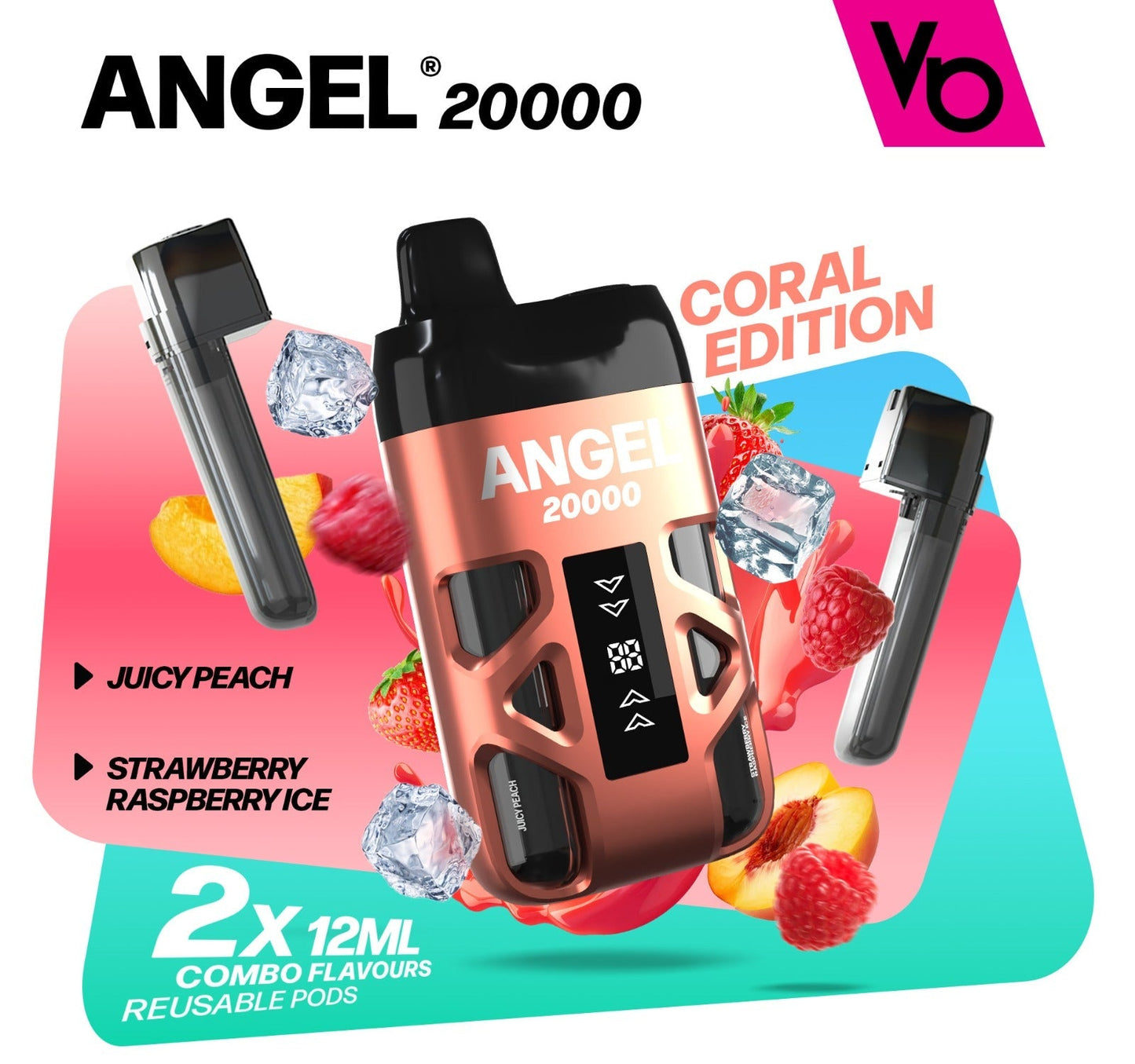 Vapes Bars Angel 20k, 20000 Puffs Prefilled Pod Kit - Starting From £10.79