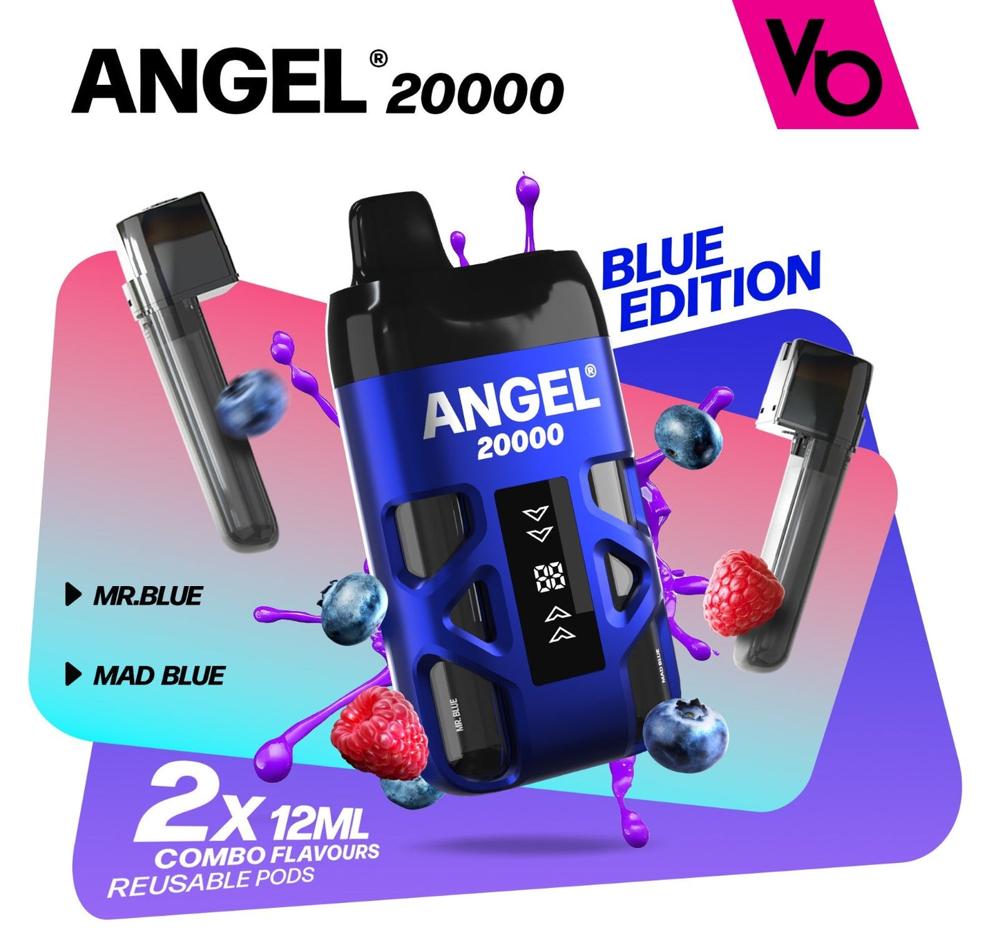 Vapes Bars Angel 20k, 20000 Puffs Prefilled Pod Kit - Starting From £10.79
