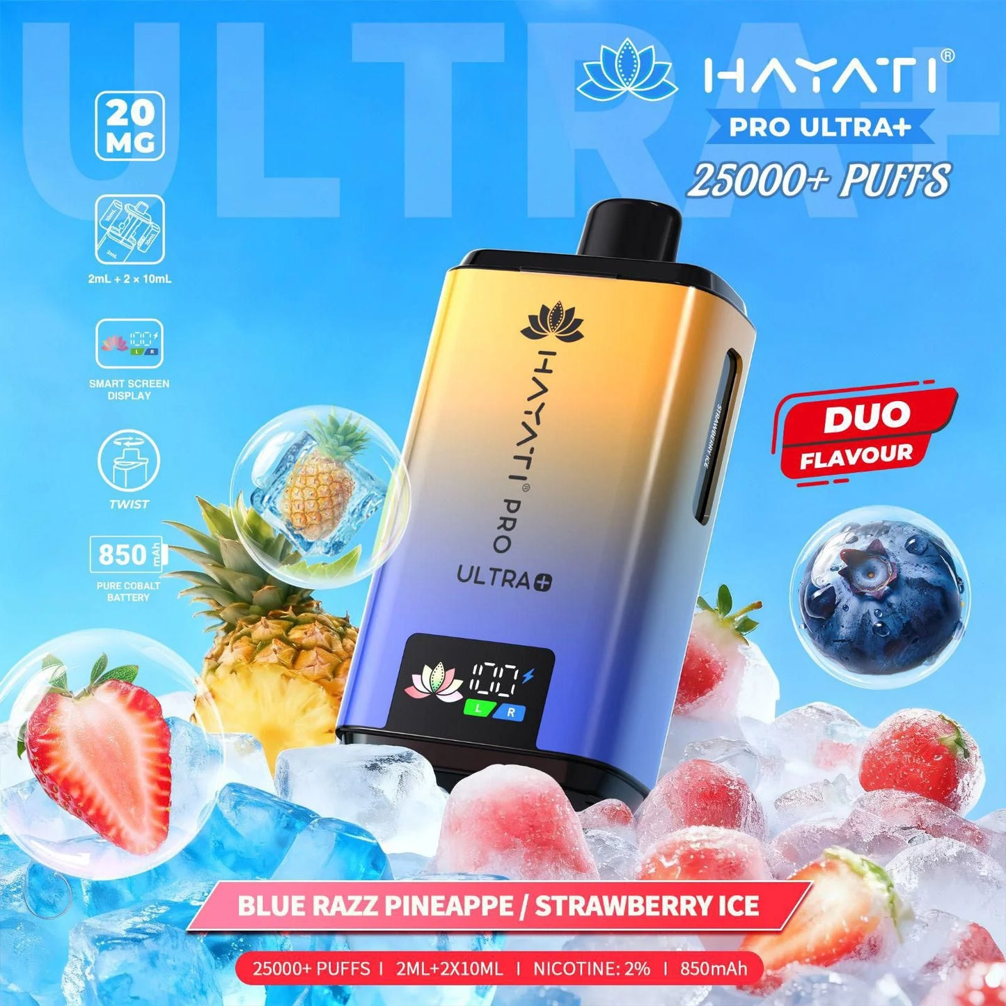 Hayati Pro Ultra Plus 25000 Puffs Prefilled Pod Kit - From £9.99